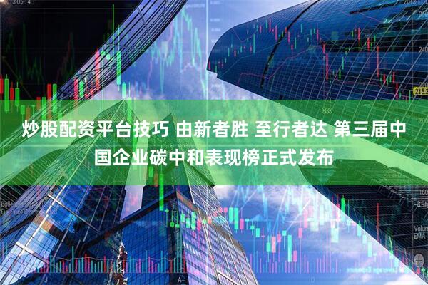 炒股配资平台技巧 由新者胜 至行者达 第三届中国企业碳中和表现榜正式发布